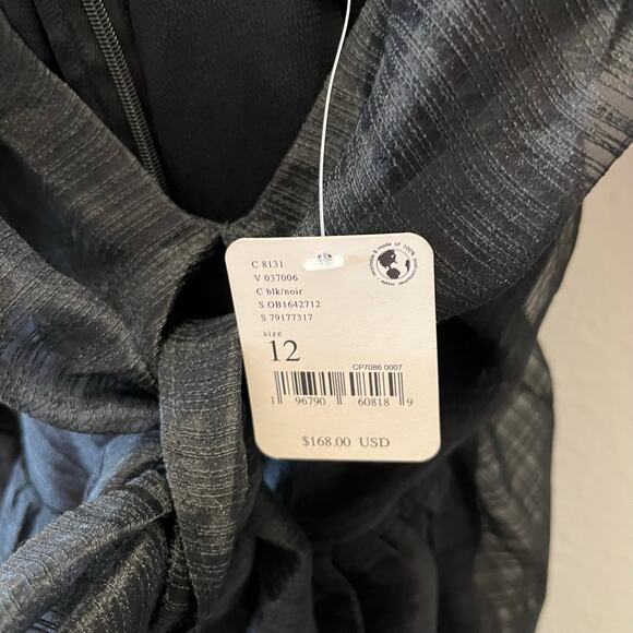 NWT Free People Hailey Puff Sleeve Sheer Midi Dress Black Size 12 $168 Romantic - Picture 8 of 11